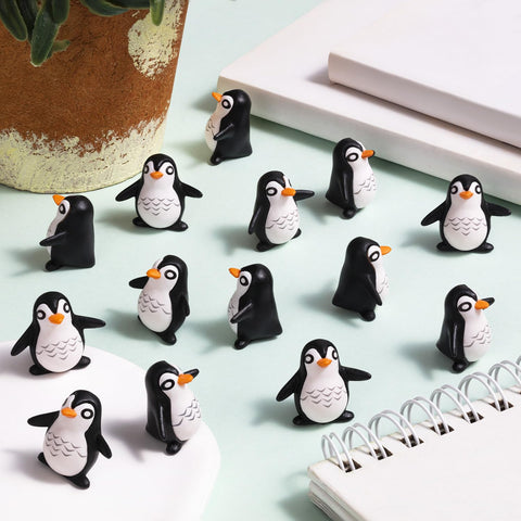KQYSLXG penguin figures are waterproof and sturdy for lasting use.