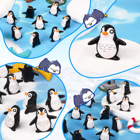 KQYSLXG penguin garden decor accents for outdoor pots and planters.