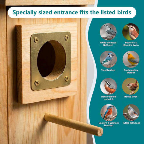 KraAra bird house blends with garden aesthetics for wildlife welcome.