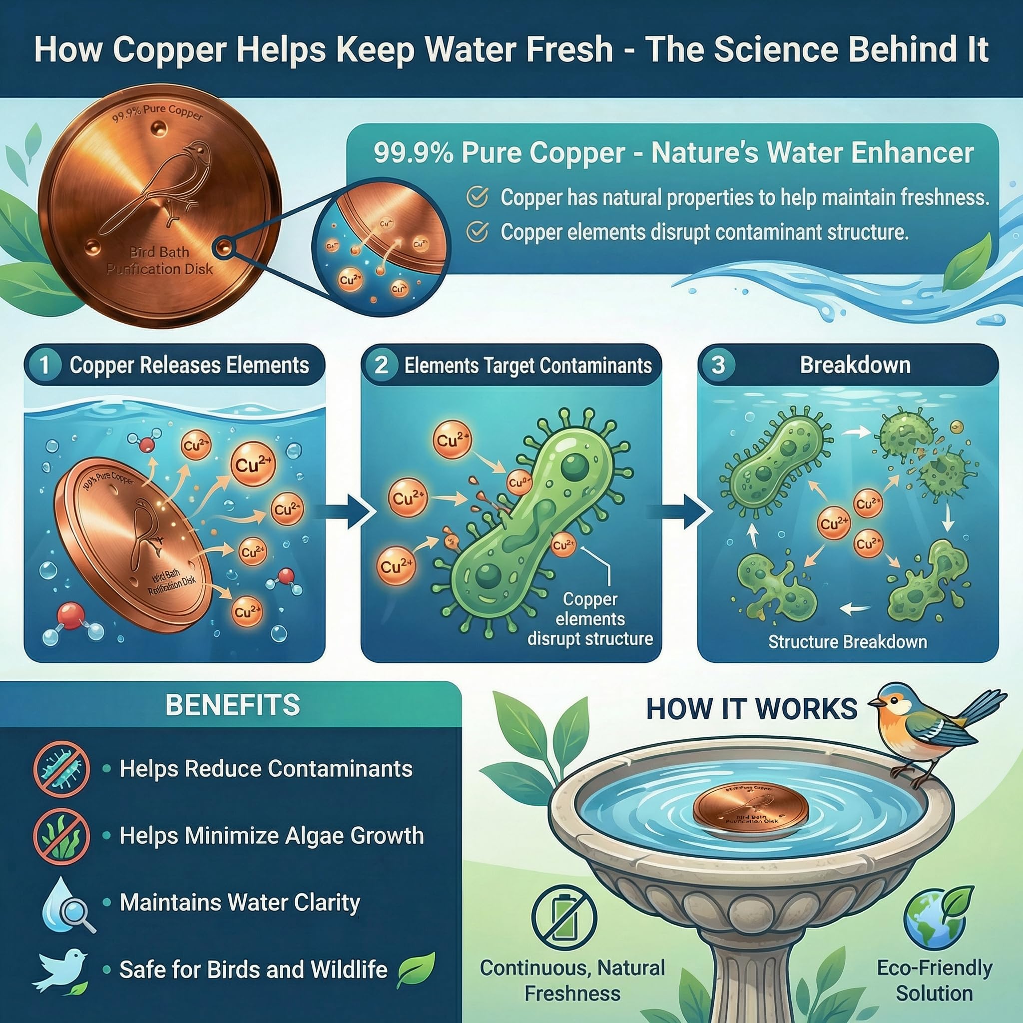 KraAra pure copper insert offers simple maintenance without tablets.