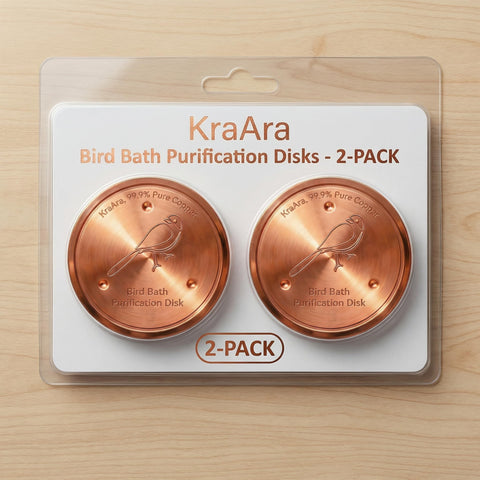 KraAra birdbath disk triple-point support stabilizes the disk in bowls.