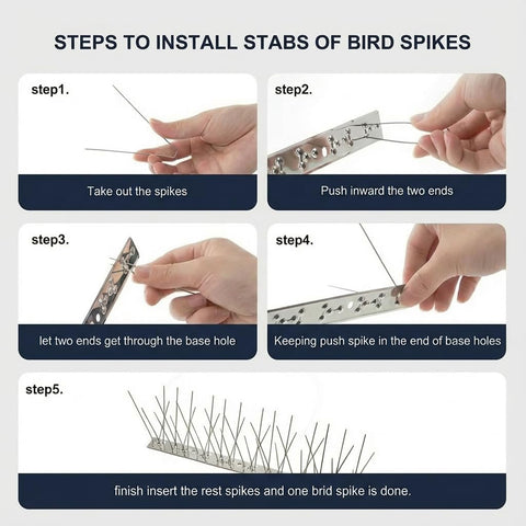 KraAra spikes fit curved or flat surfaces on roofs, gutters and balconies.