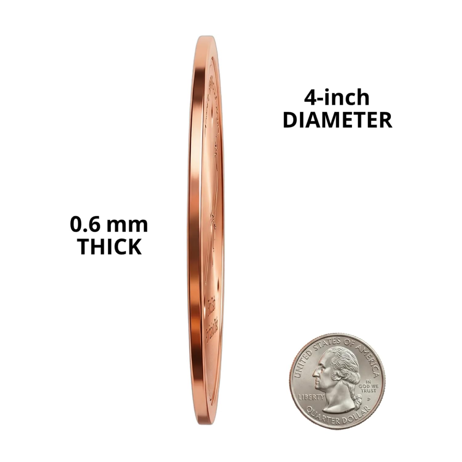 KraAra copper birdbath disk 0.6mm thick for all-season outdoor use.