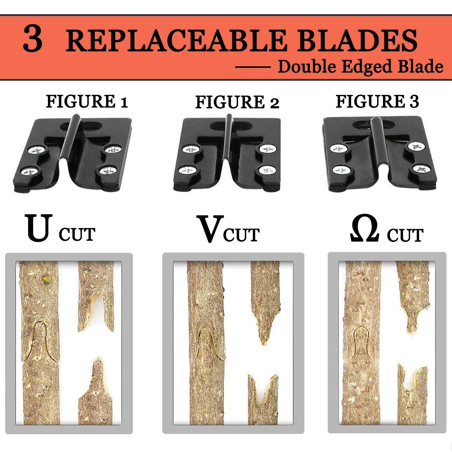 KREWEY replaceable blades included for ongoing grafting versatility.