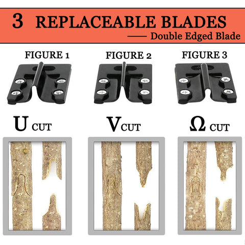 KREWEY replaceable blades included for ongoing grafting versatility.