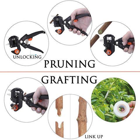 KREWEY U-cut blade for efficient grafting on tender shoots.