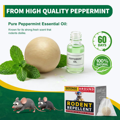 Kriooxluue repellent ball in garage or shed for extended protection.