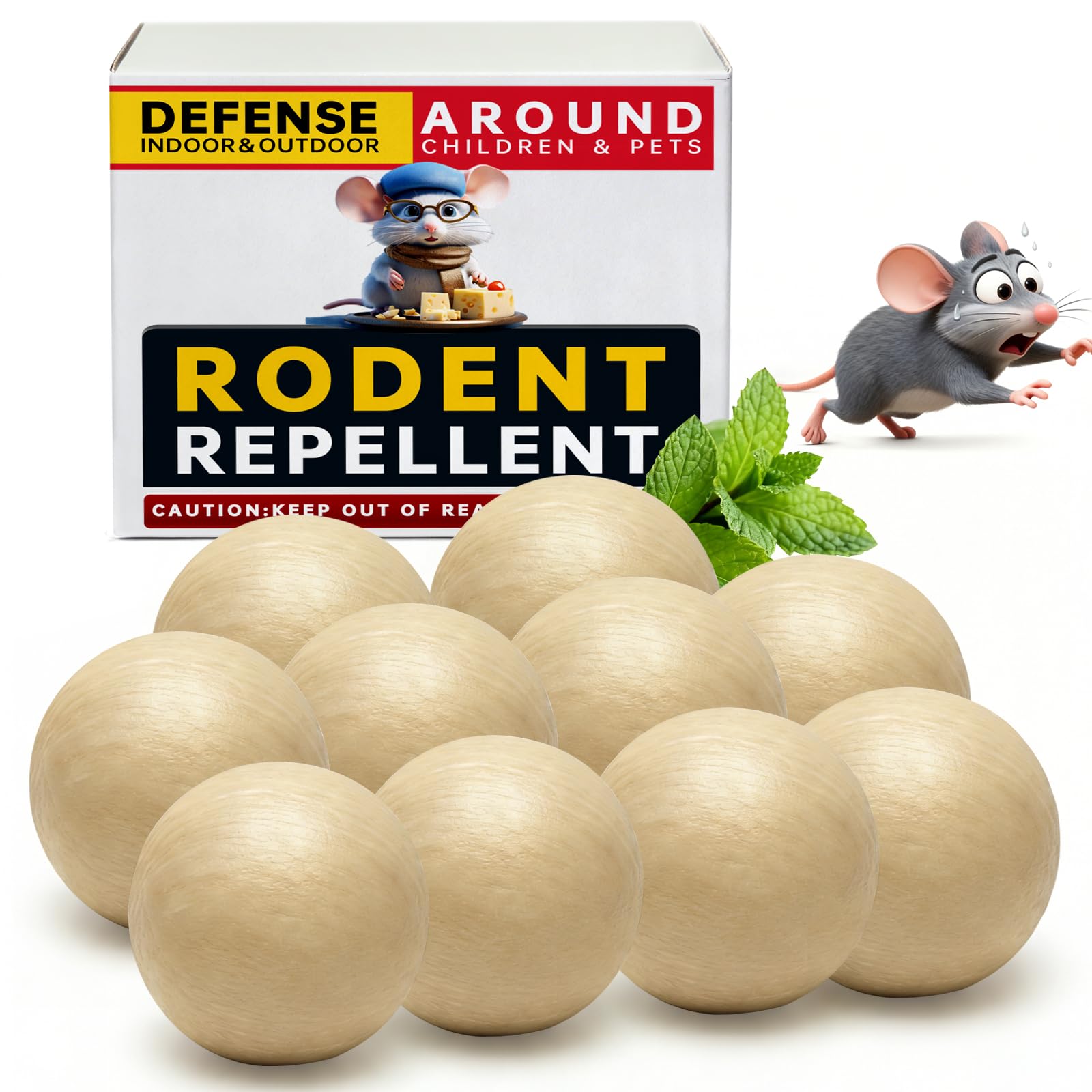 Kriooxluue upgraded large mouse repellent ball pack for long-lasting coverage.