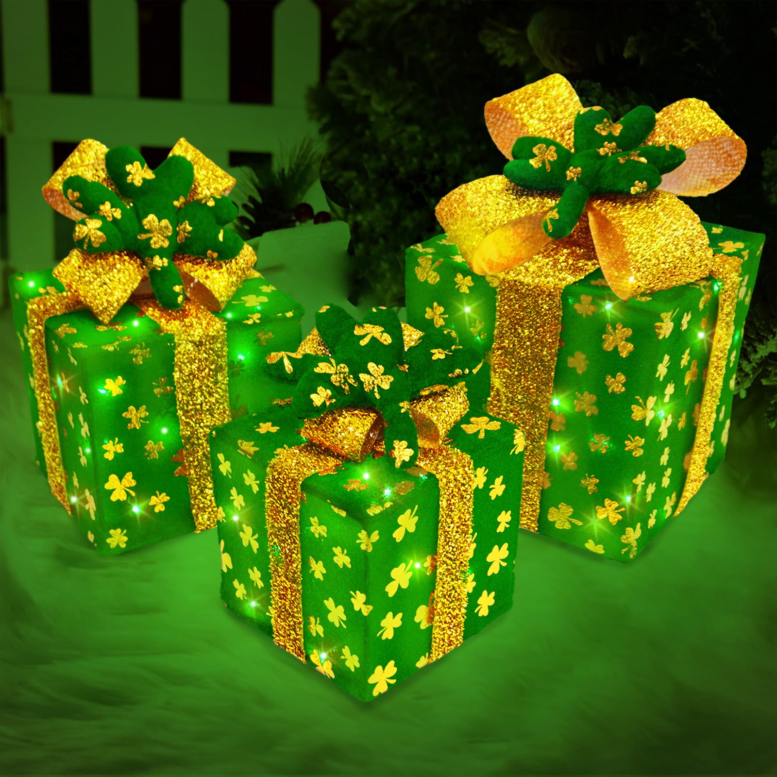 Krissing gift boxes perfect for centerpieces, mantels, and backdrops.