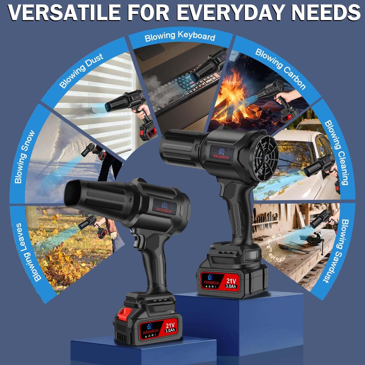 Krodrch dual-battery protection feature enhances safe outdoor operation.