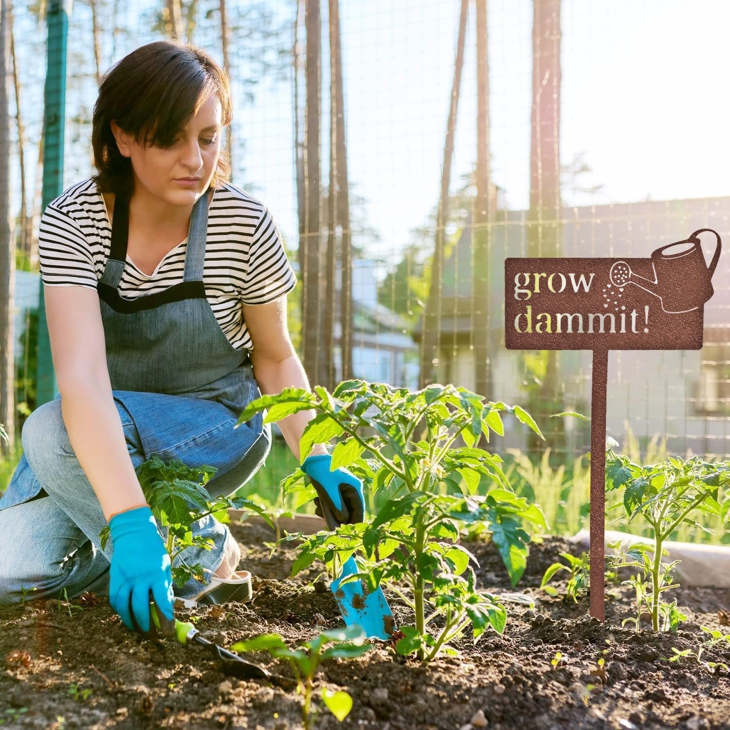KRONLY gift-ready garden stake signals a thoughtful gift for gardeners.
