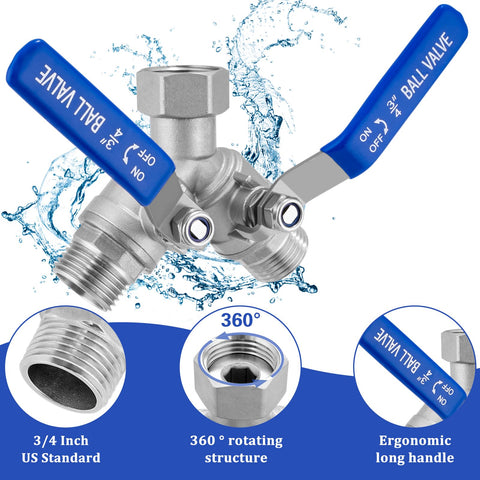 Kruuvax 360-degree rotatable splitter enables flexible hose positioning.