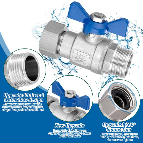 Kruuvax full-flow design demonstrates higher water output for efficient watering.