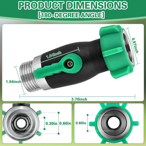 Kruuvax heavy-duty 3/4-inch full-flow valve showing increased water flow.