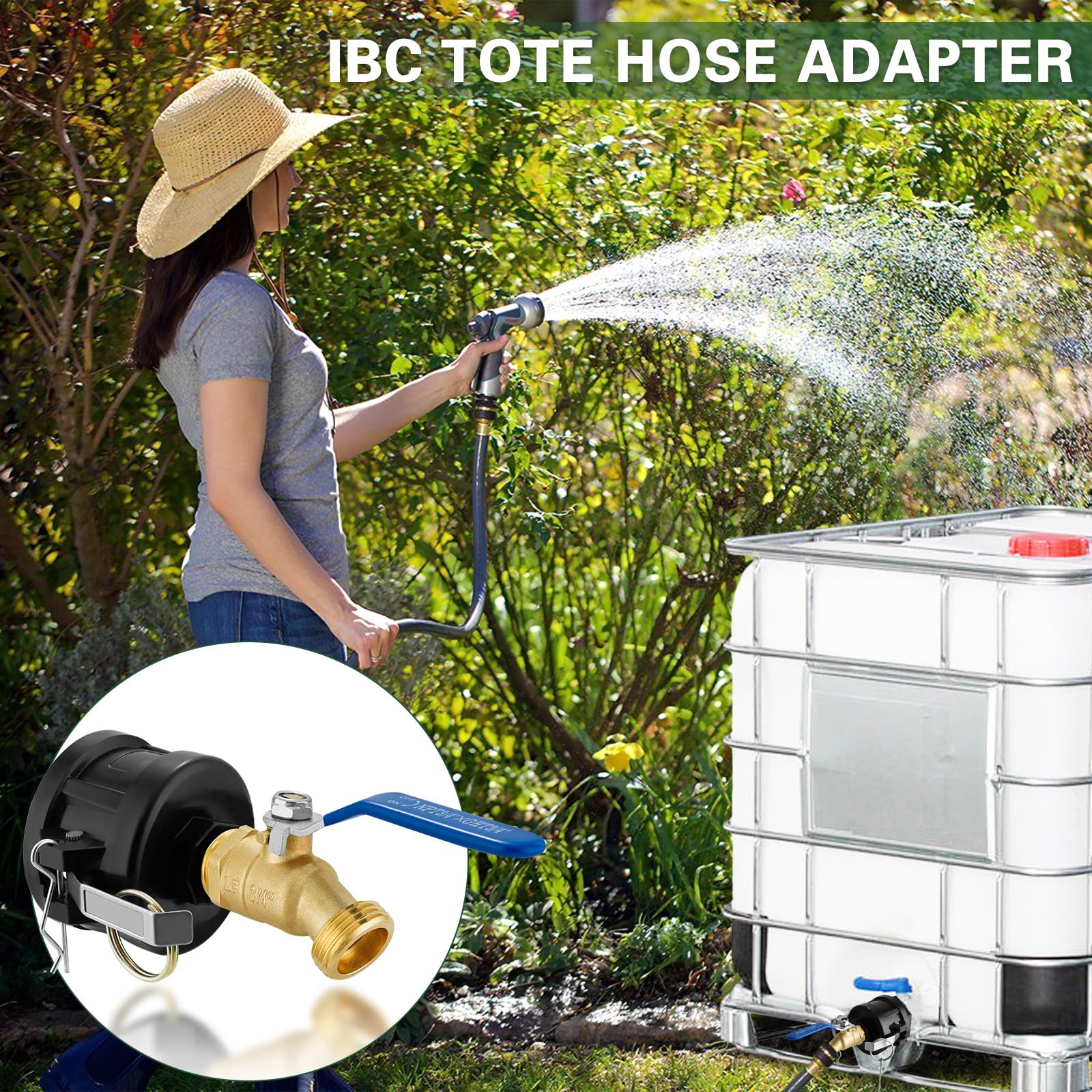 2-inch fine-thread adapter secures tight IBC connections