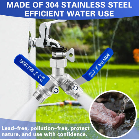 Kruuvax lead-free stainless steel body for safe, durable outdoor use.
