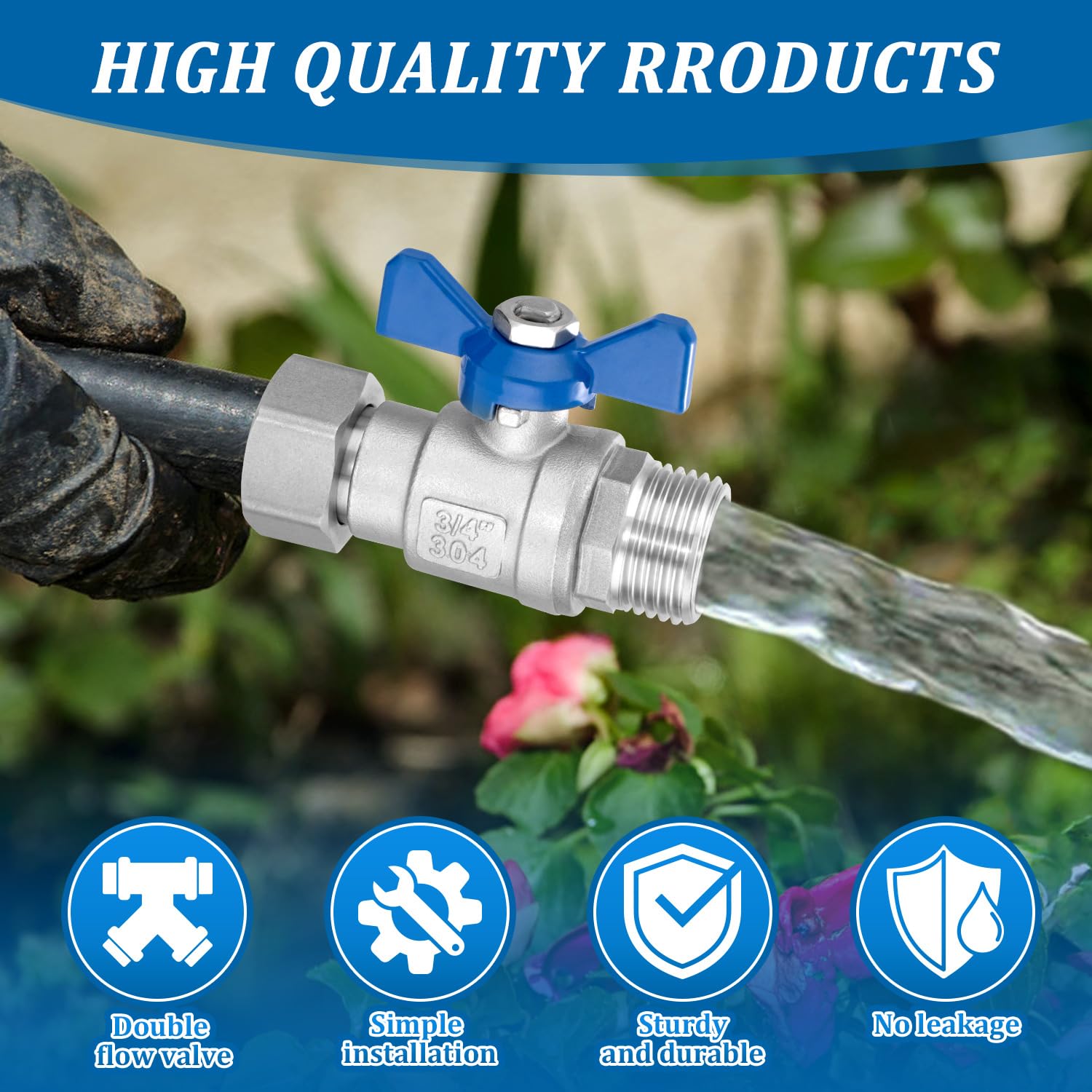 Kruuvax leak-proof seal with washers and tape prevents drips during use.