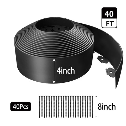 Kryonix 40 ft edging length supports larger garden beds.