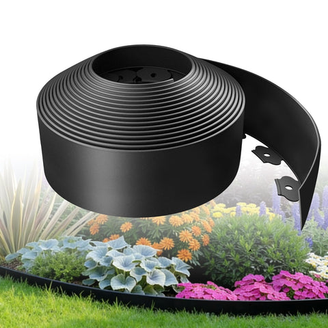 Kryonix landscape edging, 4-inch-tall border defining garden beds for a neat, polished look.