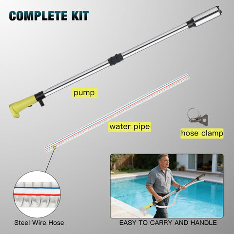 Krythonix portable cordless pump ready for pool, garden, and pond tasks