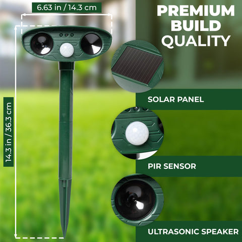 KS SHOP Solar powered deterrent operating in a sunny yard