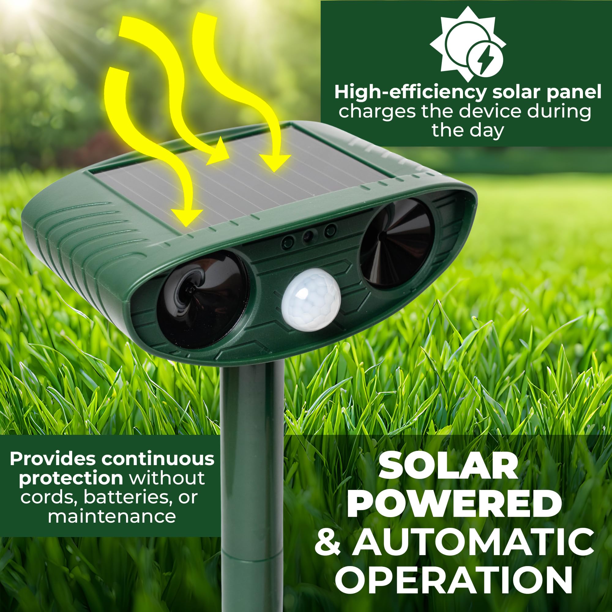 KS SHOP Weatherproof IP44 outdoor deterrent mounted in outdoor space