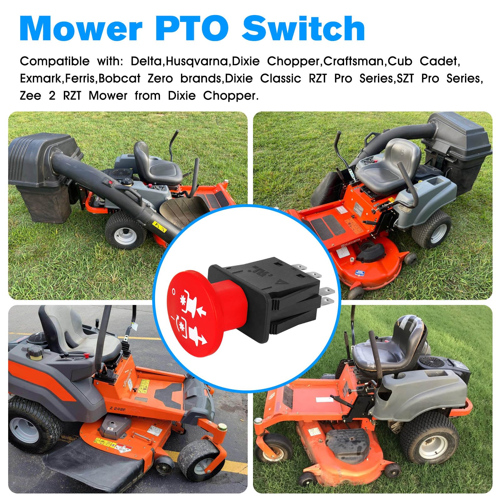 Kscjdg 8-terminal 10-amp PTO switch enables quick, secure connections.