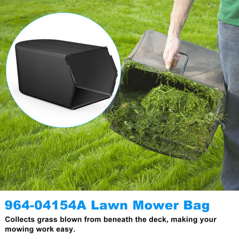Kscjdg bag collects grass under the deck for a tidier mowing session