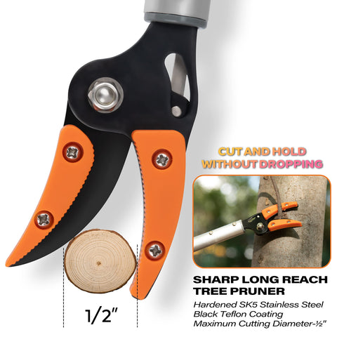 KSEIBI 143010 One-Hand Operation ready for quick pruning tasks on the go.