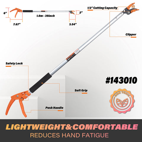 KSEIBI 143010 Precision Cut 1/4 Inch blade detail for clean trims on small branches.
