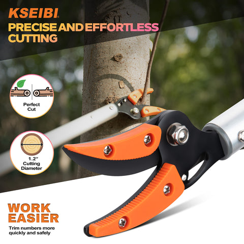 KSEIBI 143010 Revolving Arm feature allows angle adjustments for tight spots.