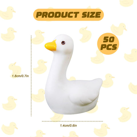 Ksheria mini goose with yellow beak ideal for fairy gardens or toppers