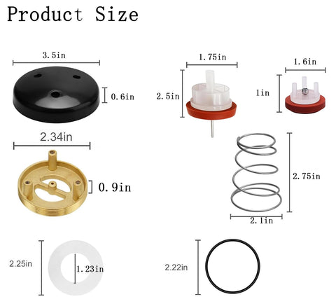 KSJED 720A bonnet repair kit components for restoring bonnet seals.