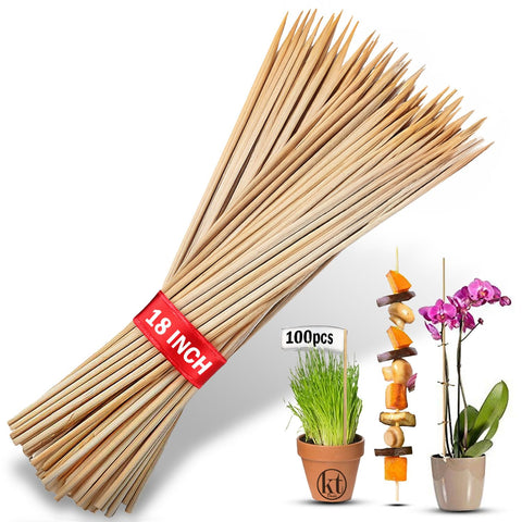 KT Deals 18-inch bamboo plant stake for indoor plant support.