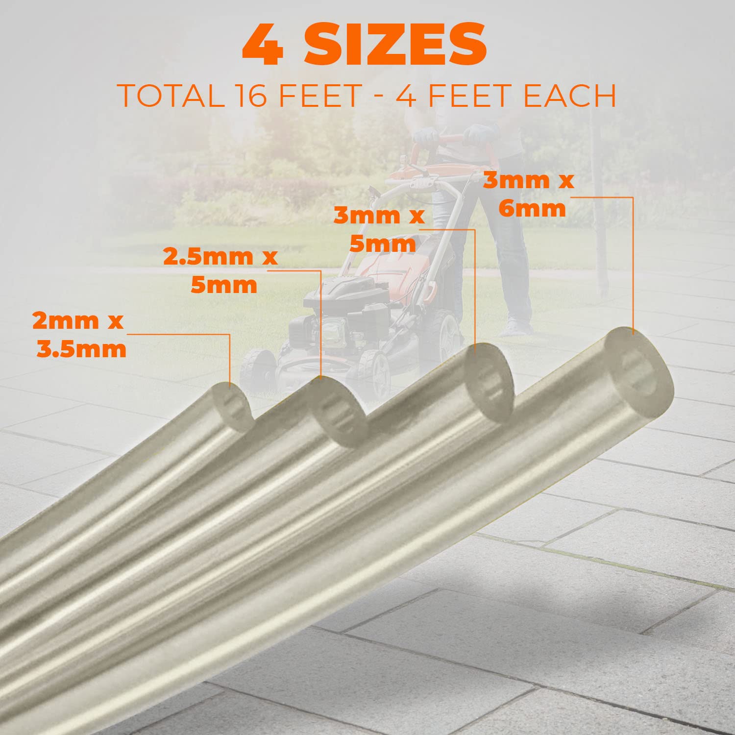 KT Deals 4ft fuel line hose demonstrates extra length for precise cuts