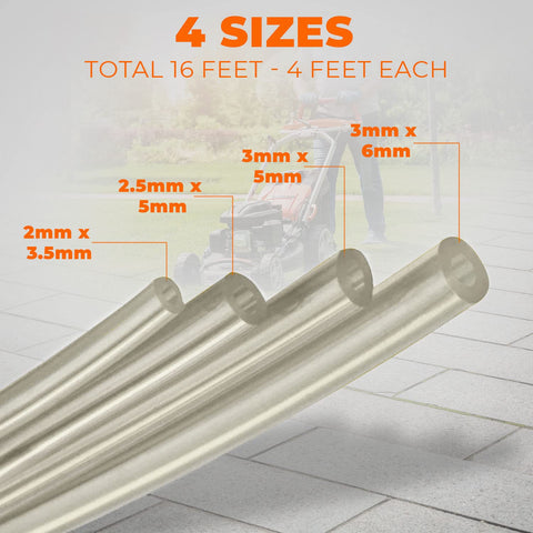 KT Deals 4ft fuel line hose demonstrates extra length for precise cuts