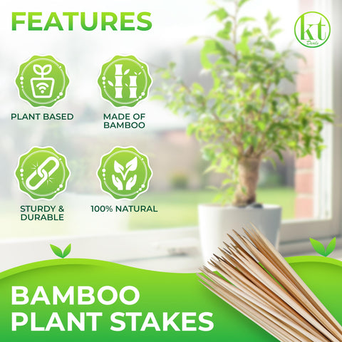 KT Deals bamboo skewers suitable for kebabs and grilling tasks.
