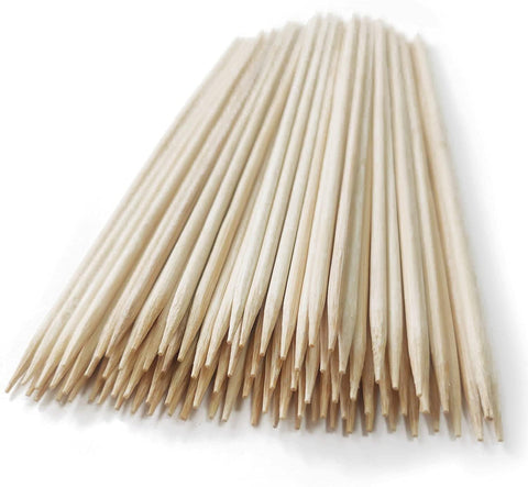 KT Deals bamboo sticks double as kebab skewers for grilling.