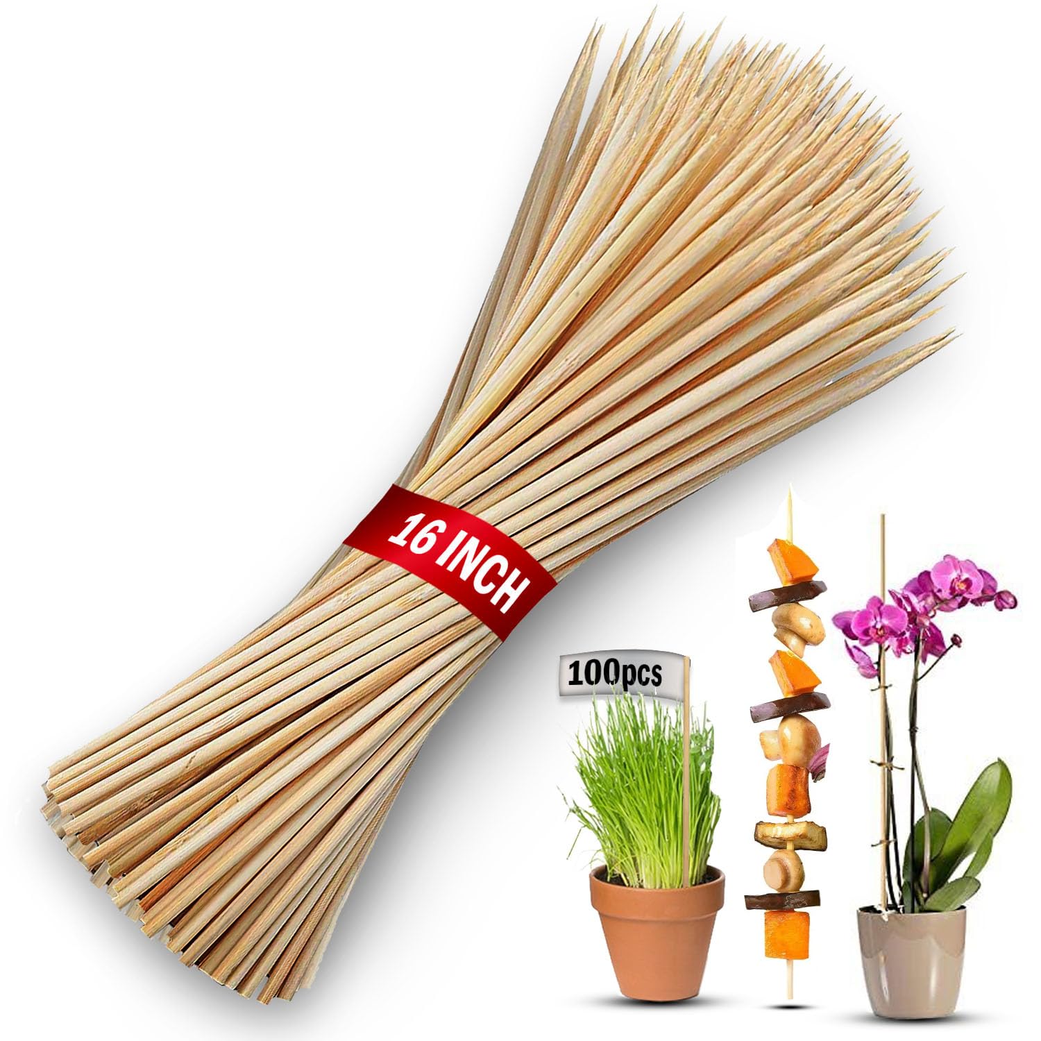 KT Deals indoor-outdoor garden stake set keeps plants organized.