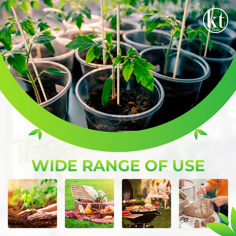 KT Deals wooden plant stake with flower support for garden and potted blooms.