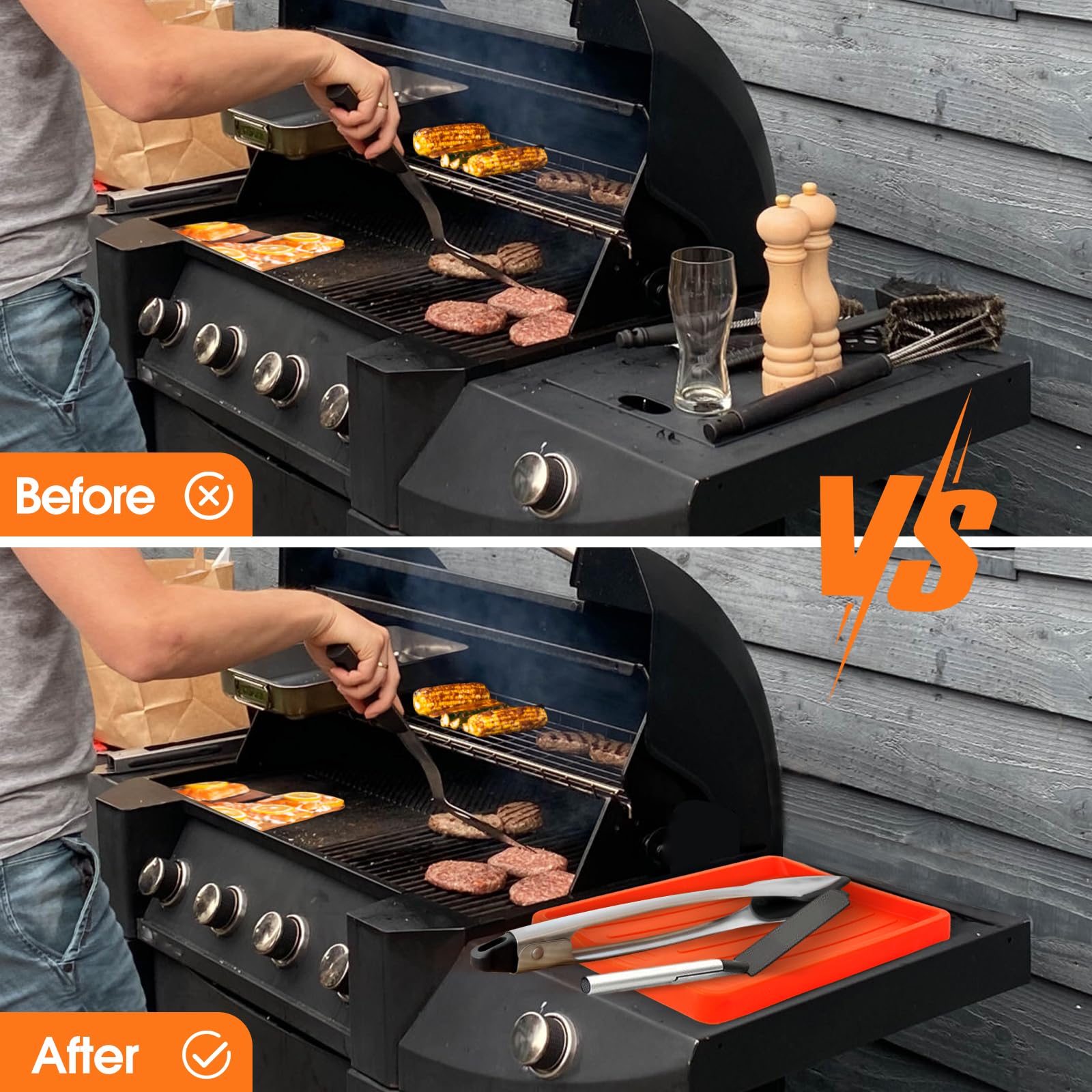KTUOPEE Blackstone-compatible kit designed for 18-inch flat top griddles.
