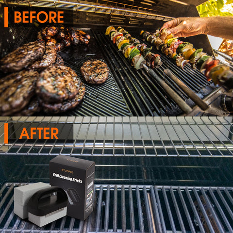 KTUOPEE kit cleans griddles, stovetops, and baking trays quickly