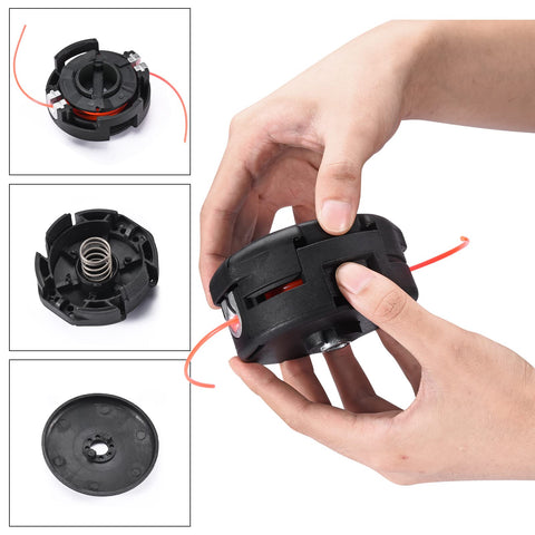 KTWT SRM-2620 trimmer head side view for easy installation.