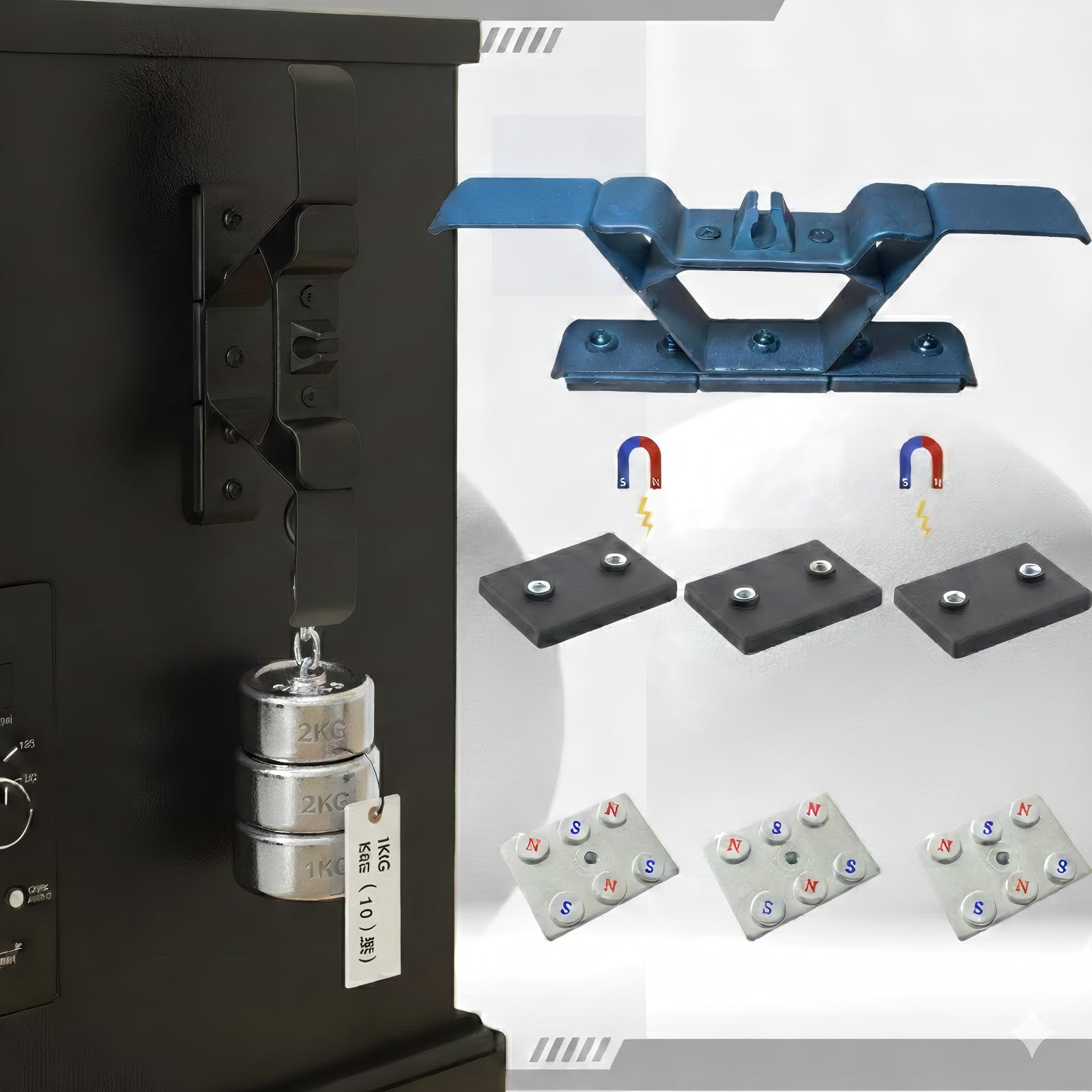 KU-koruo anti-slip magnets securing cords during grilling