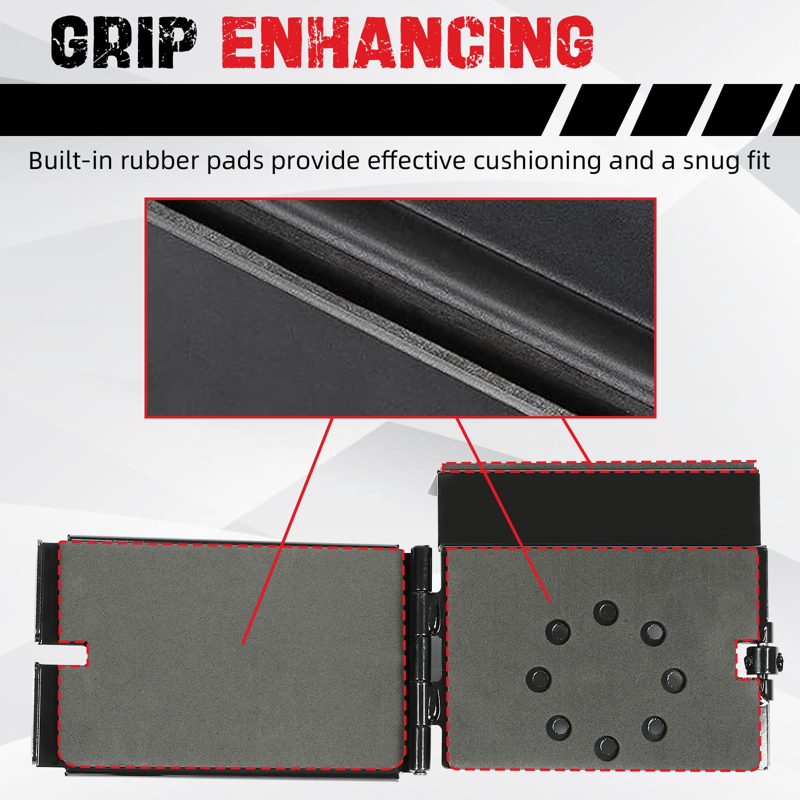 KUAFU saw press bracket holds chainsaw vertically to save rack space