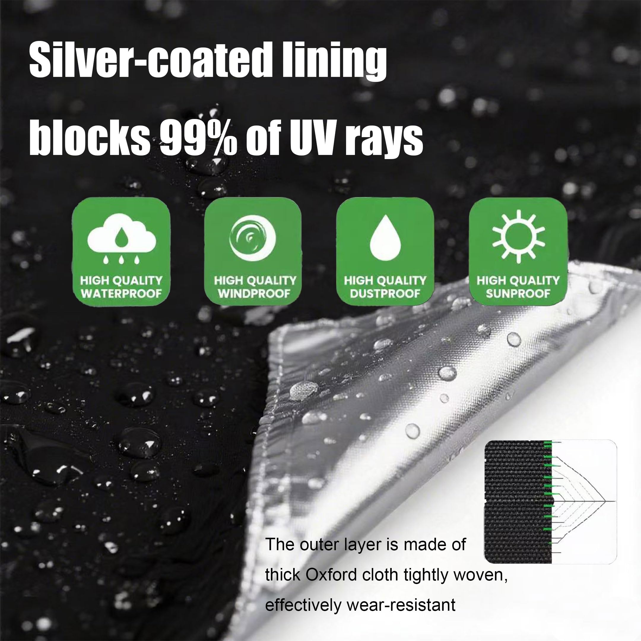 KUAINICE easy installation with elastic edge for quick protection.