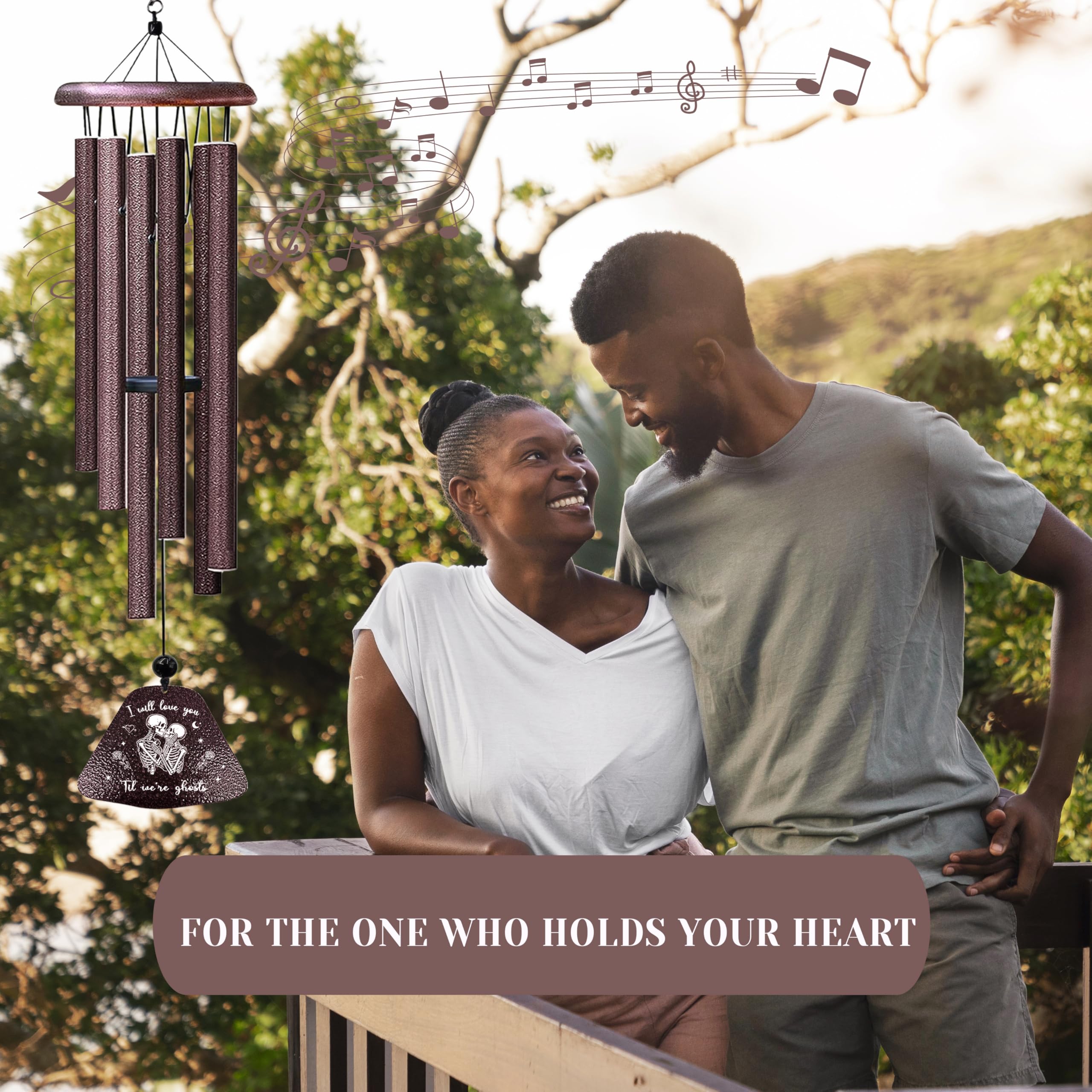 Kubbut wind chime S-hook for hanging enables easy installation outdoors or indoors.