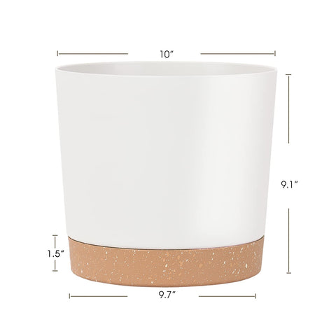 kubvici plant pot with drainage saucer supports healthy watering and easy cleanup
