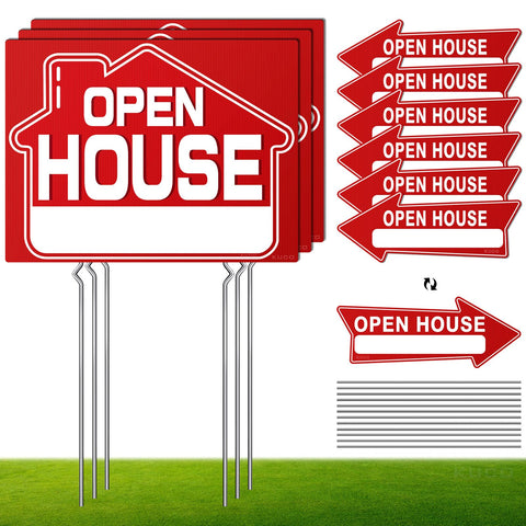 Kuco open house directional arrows signs guide buyers to your property