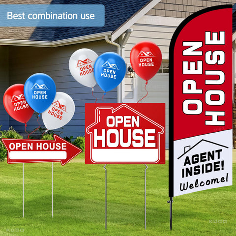 Kuco directional arrows guide buyers to listings with clear directions.